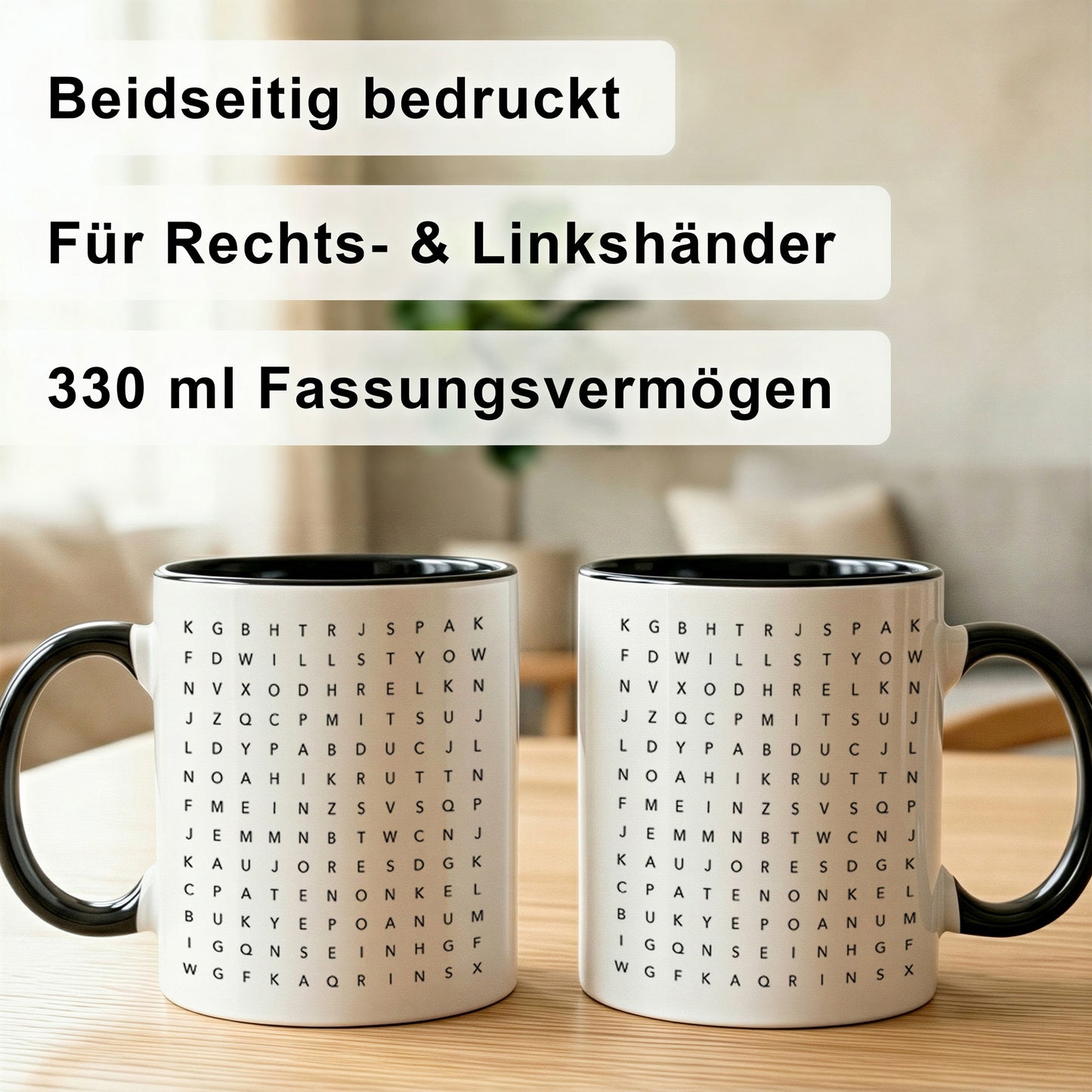 DEL MÀ Unique & Personal Keramiktasse für Patenonkel frage Willst du mein Patenonkel sein Keramiktasse 330 ml