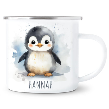 Emaille Tasse Tiere personalisiert