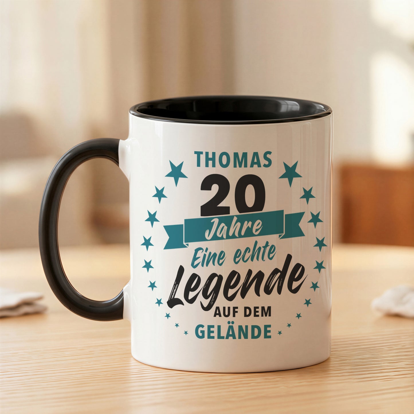 20 Jahre Jubiläum Firma Tasse mit Namen zum Dienstjubiläum Geschenk für 20 jähriges Firmenjubiläum