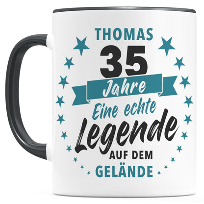35 Jahre Jubiläum Firma Tasse mit Namen zum Dienstjubiläum Geschenk für 35 jähriges Firmenjubiläum