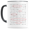 Keramiktasse für Patenonkel frage Willst du mein Patenonkel sein Keramiktasse 330 ml (Schwarz)