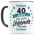 40 Jahre Jubiläum Firma Tasse mit Namen zum Dienstjubiläum Geschenk für 40 jähriges Firmenjubiläum