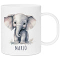 Bruchsichere Kindertasse leichte Kunststoff Tasse mit Henkel für Kindergarten, Elefant