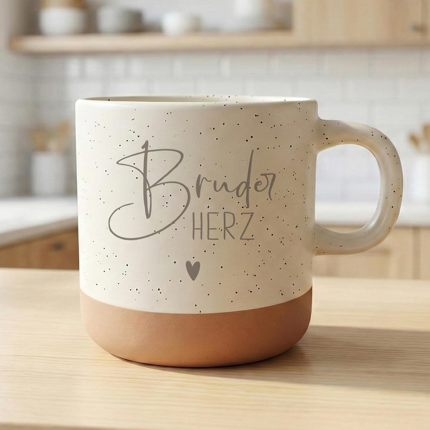 Bruderherz Steingut Tasse Bruder Geschenk Geburtstag Lieblingsbruder Kaffeebecher Kaffeetasse Teetasse