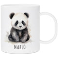 Bruchsichere Kindertasse leichte Kunststoff Tasse mit Henkel für Kindergarten, Panda