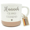 Renteneintritt Geschenk für Frau Steingut Tasse personalisiert mit Gravur Abschiedsgeschenk Kollegin Rente Abschied Rentnerin