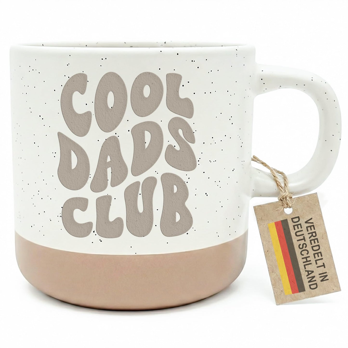 Cool Dads Club Papa Steingut Tasse Vatertagsgeschenk mit Gravur Sohn Tochter Vater Geschenk zum Vatertag, Kaffeebecher Kaffeetasse