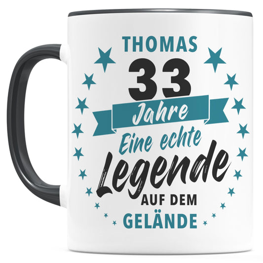Jubiläum Firma Tasse mit Namen zum Dienstjubiläum Geschenk für Firmenjubiläum