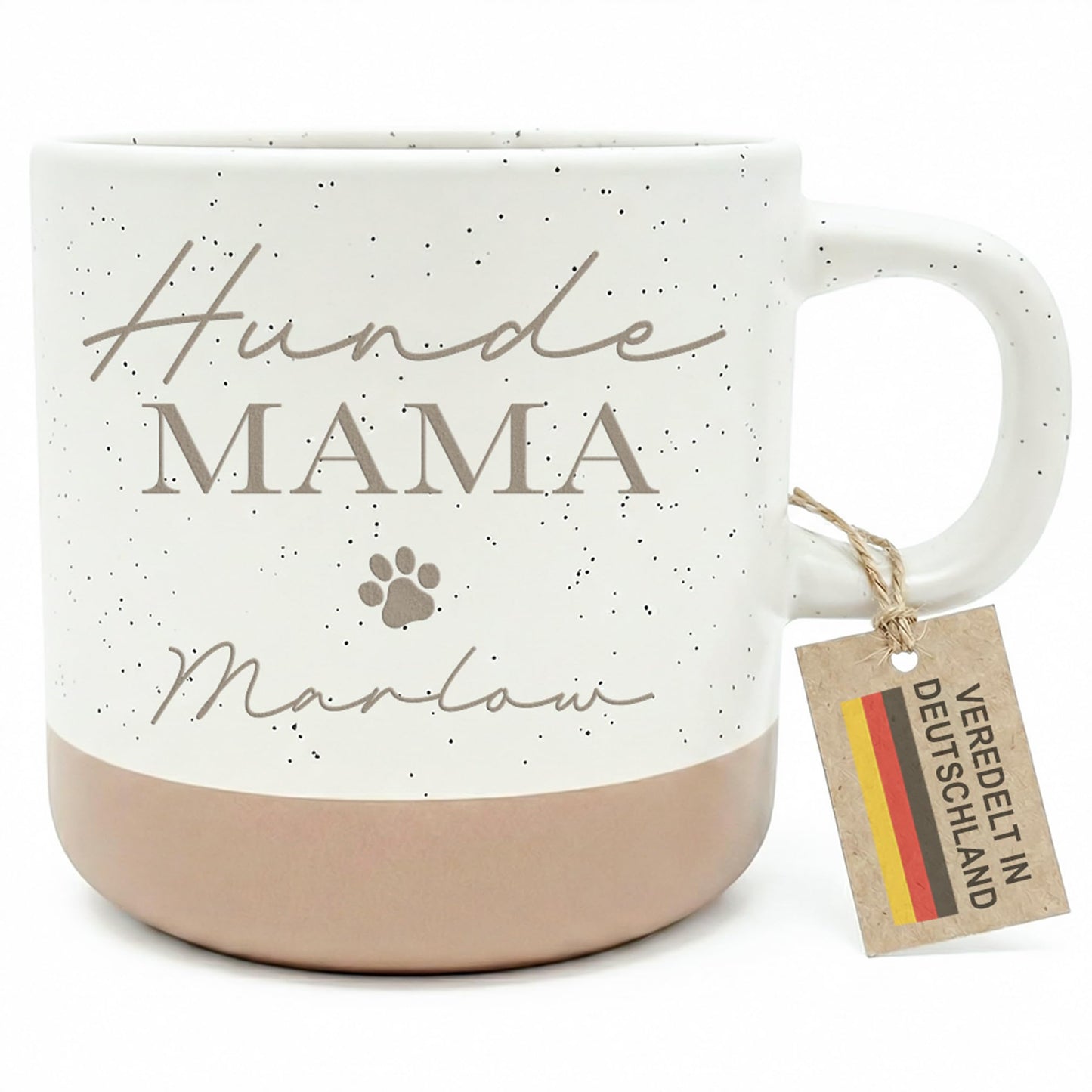 Hundemama Tasse Steingut Hund personalisiertes Geschenk für Hundebesitzer