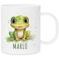 Bruchsichere Kindertasse leichte Kunststoff Tasse mit Henkel für Kindergarten, Frosch