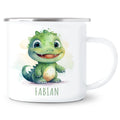 Emaille Tasse Tiere personalisiert