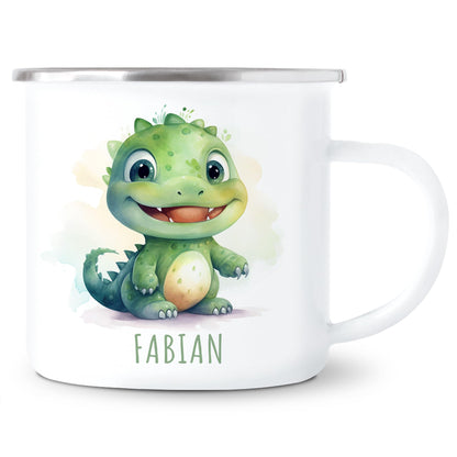 Emaille Tasse Tiere personalisiert