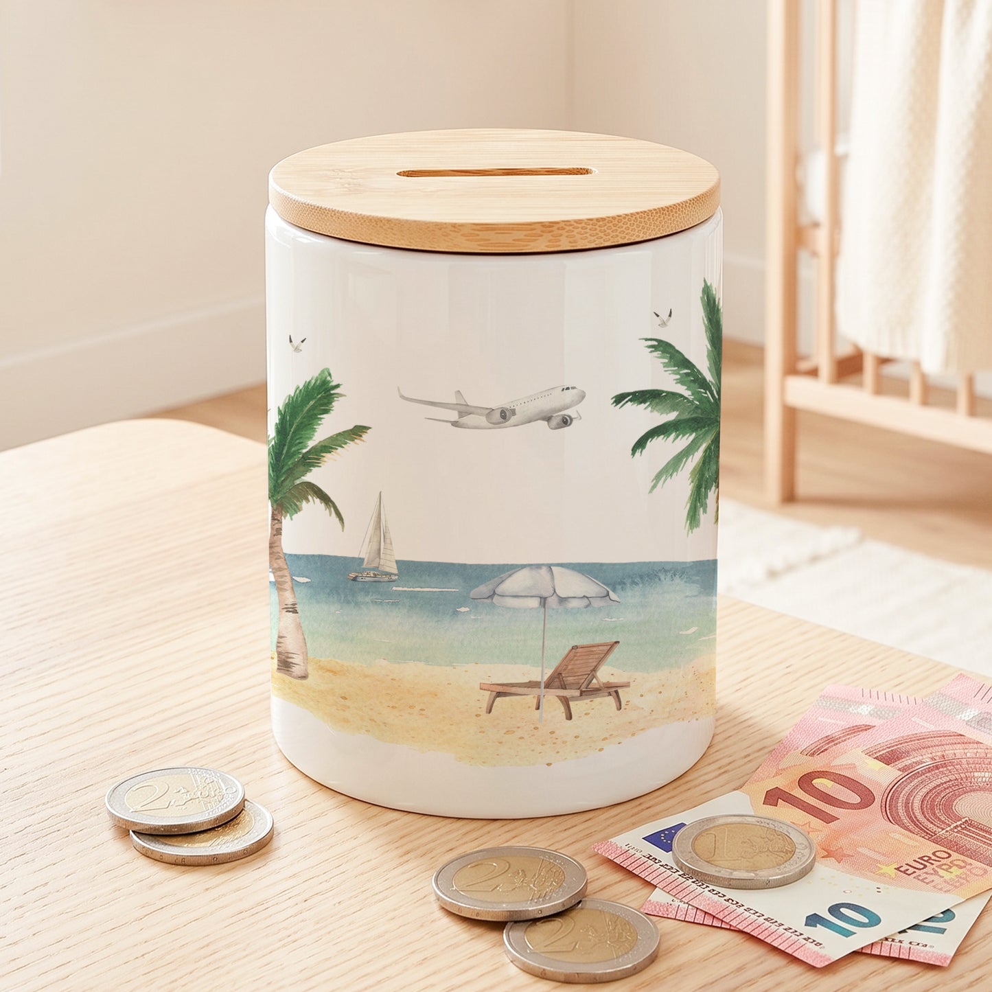 Spardose Urlaubskasse personalisierte Reisekasse Sparschwein Mallorca