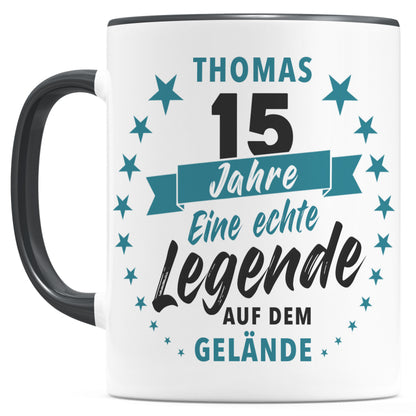 15 Jahre Jubiläum Firma Tasse mit Namen zum Dienstjubiläum Geschenk für 15 jähriges Firmenjubiläum
