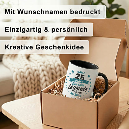 25 Jahre Jubiläum Firma Tasse mit Namen zum Dienstjubiläum Geschenk für 25 jähriges Firmenjubiläum