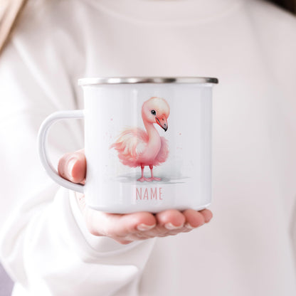 Emaille Tasse Tiere personalisiert