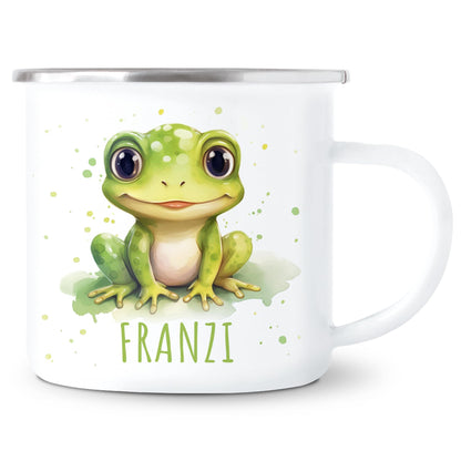 Emaille Tasse Tiere personalisiert