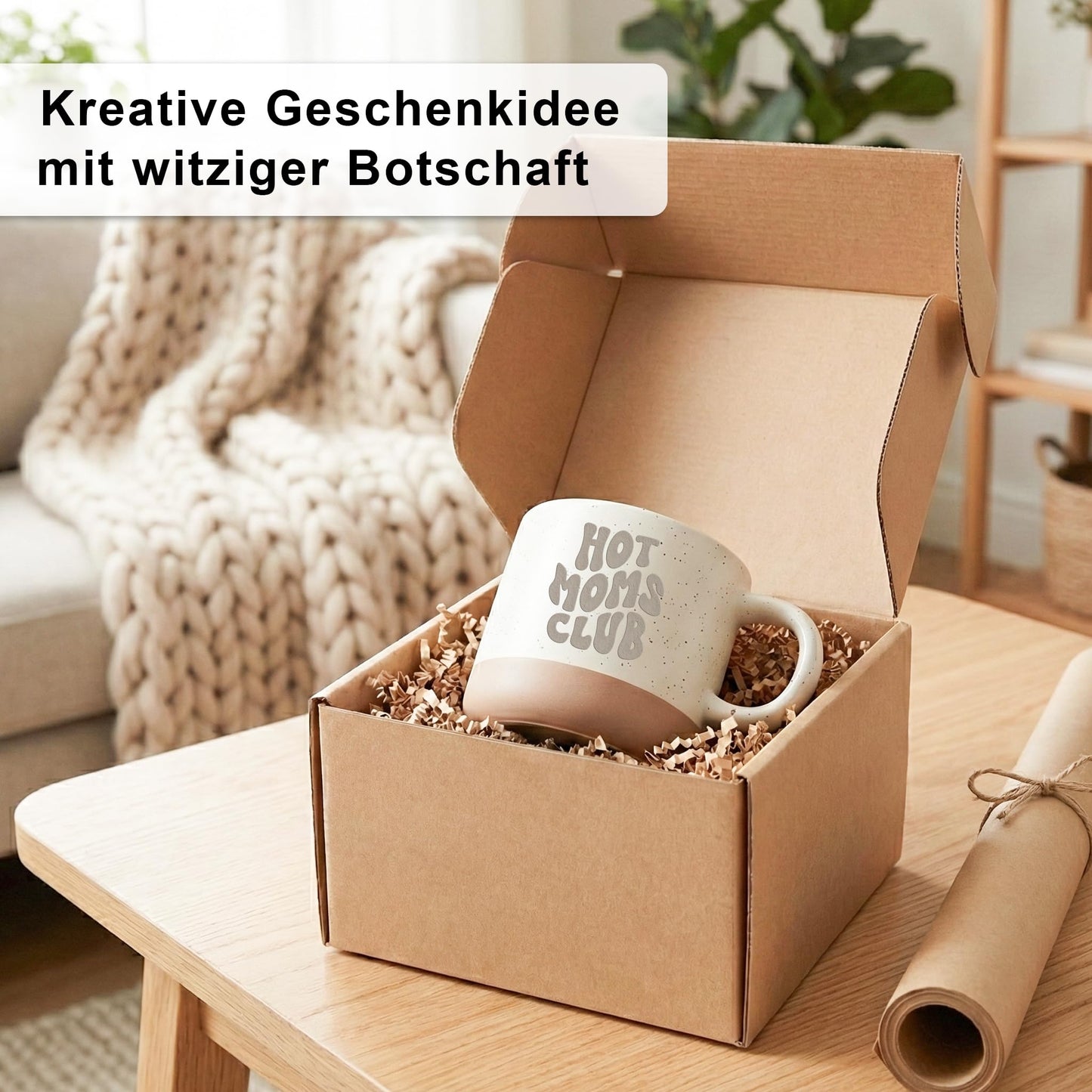 Hot Moms Club Mama Steingut Tasse Muttertagsgeschenk mit Gravur Sohn Tochter Mutter Geschenk zum Muttertag Kaffeebecher Kaffeetasse