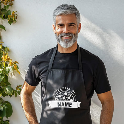 Pizza Schürze personalisiert Kochschürze für Pizzabäcker Pizzeria Geschenk