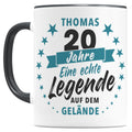 20 Jahre Jubiläum Firma Tasse mit Namen zum Dienstjubiläum Geschenk für 20 jähriges Firmenjubiläum
