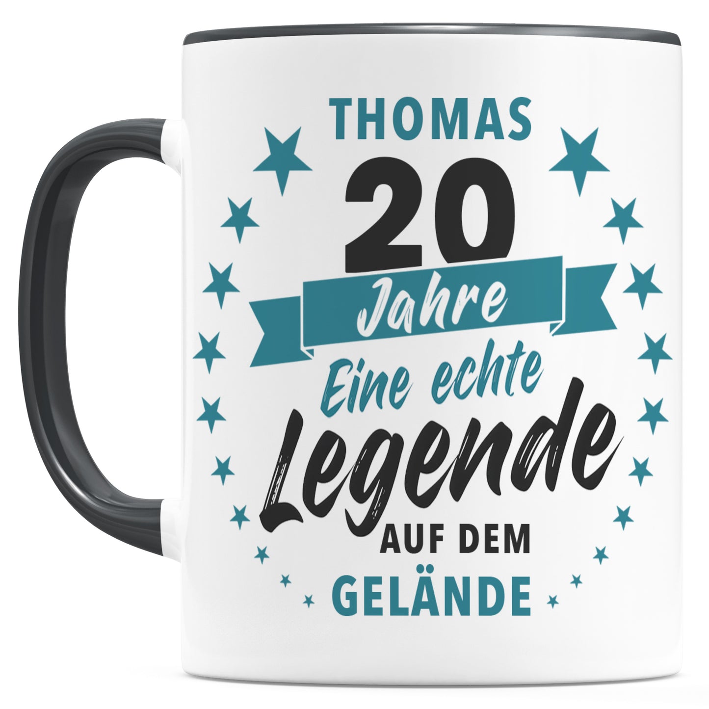 20 Jahre Jubiläum Firma Tasse mit Namen zum Dienstjubiläum Geschenk für 20 jähriges Firmenjubiläum