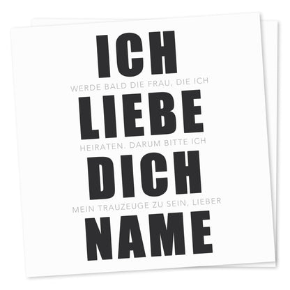 "Willst du mein Trauzeuge sein" Bieretiketten