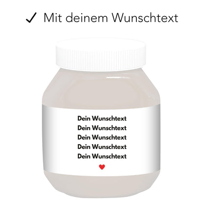 Aufkleber Schokoaufstrich Namen