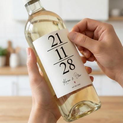 Flaschenetiketten zur Hochzeit personalisiert Hochzeitsgeschenk Wein Geschenk | Digitaler Download PDF Datei