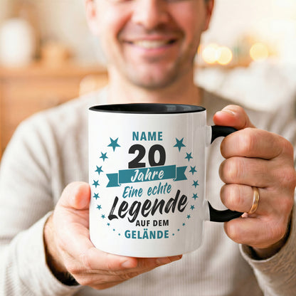 20 Jahre Jubiläum Firma Tasse mit Namen zum Dienstjubiläum Geschenk für 20 jähriges Firmenjubiläum