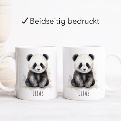 Panda Kindertasse Namen Tasse