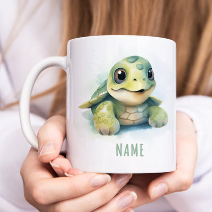 Schildkröte Kindertasse Namen Tasse