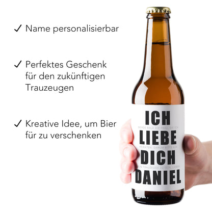 "Willst du mein Trauzeuge sein" Bieretiketten