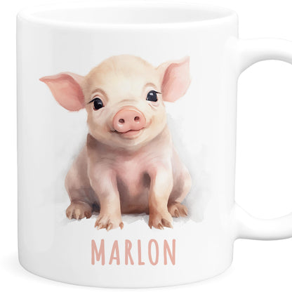 Schwein Kindertasse Namen Tasse
