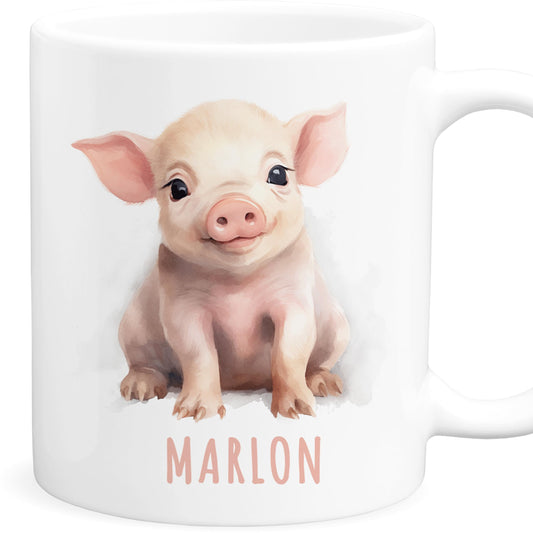 Schwein Kindertasse Namen Tasse