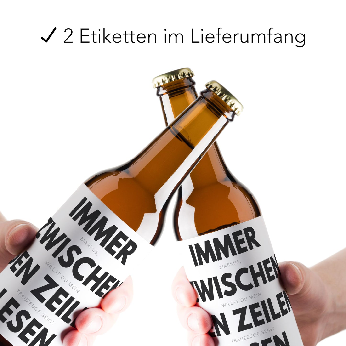 Willst du mein Trauzeuge sein Mann Bierflaschen Etikett personalisiert lustiges Bier Geschenk Trauzeuge fragen Flaschenetikett Bieretiketten 2 Stück | 9x9 cm