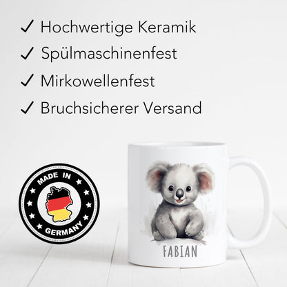 Koala Kindertasse Namen Koalatasse Tasse