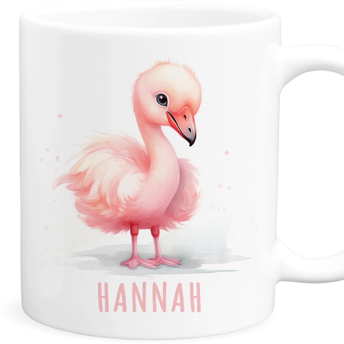 Flamingo Kindertasse Namen Tasse