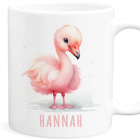 Flamingo Kindertasse Namen Tasse