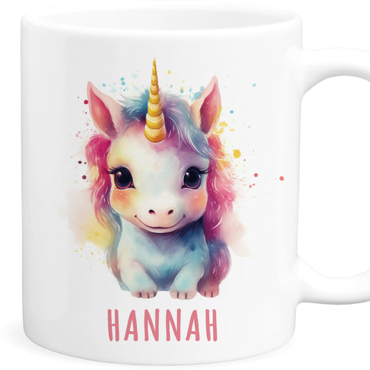 Einhorn Kindertasse Namen Tasse