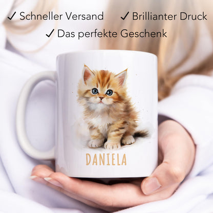 Katze Kindertasse Namen Tasse