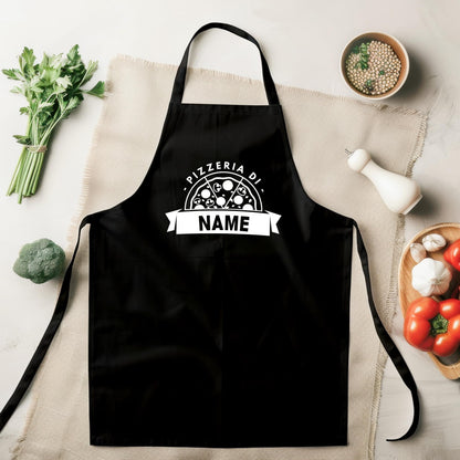 Pizza Schürze personalisiert Kochschürze für Pizzabäcker Pizzeria Geschenk