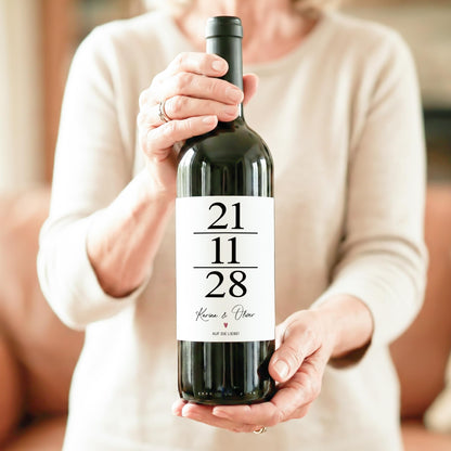 Flaschenetiketten zur Hochzeit personalisiert Hochzeitsgeschenk Wein Geschenk | Digitaler Download PDF Datei