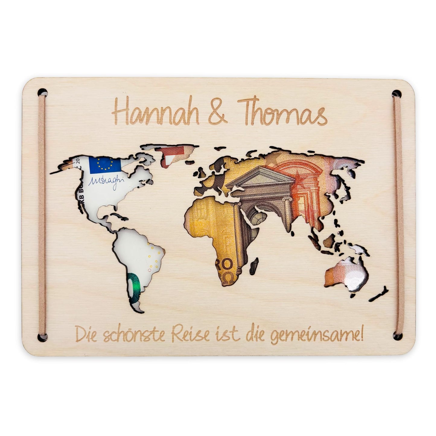 Hochzeitsgeschenk Geld Weltkarte Geldgeschenk