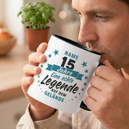 15 Jahre Jubiläum Firma Tasse mit Namen zum Dienstjubiläum Geschenk für 15 jähriges Firmenjubiläum