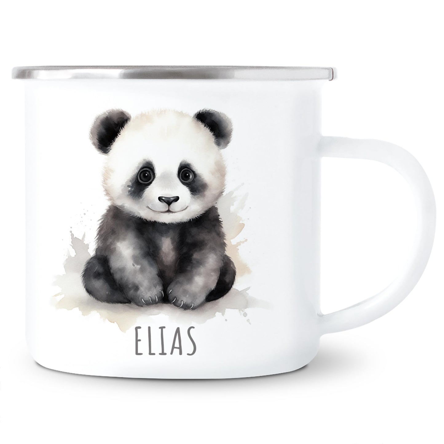 Emaille Tasse Tiere personalisiert