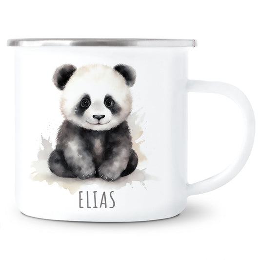 Emaille Tasse Tiere personalisiert