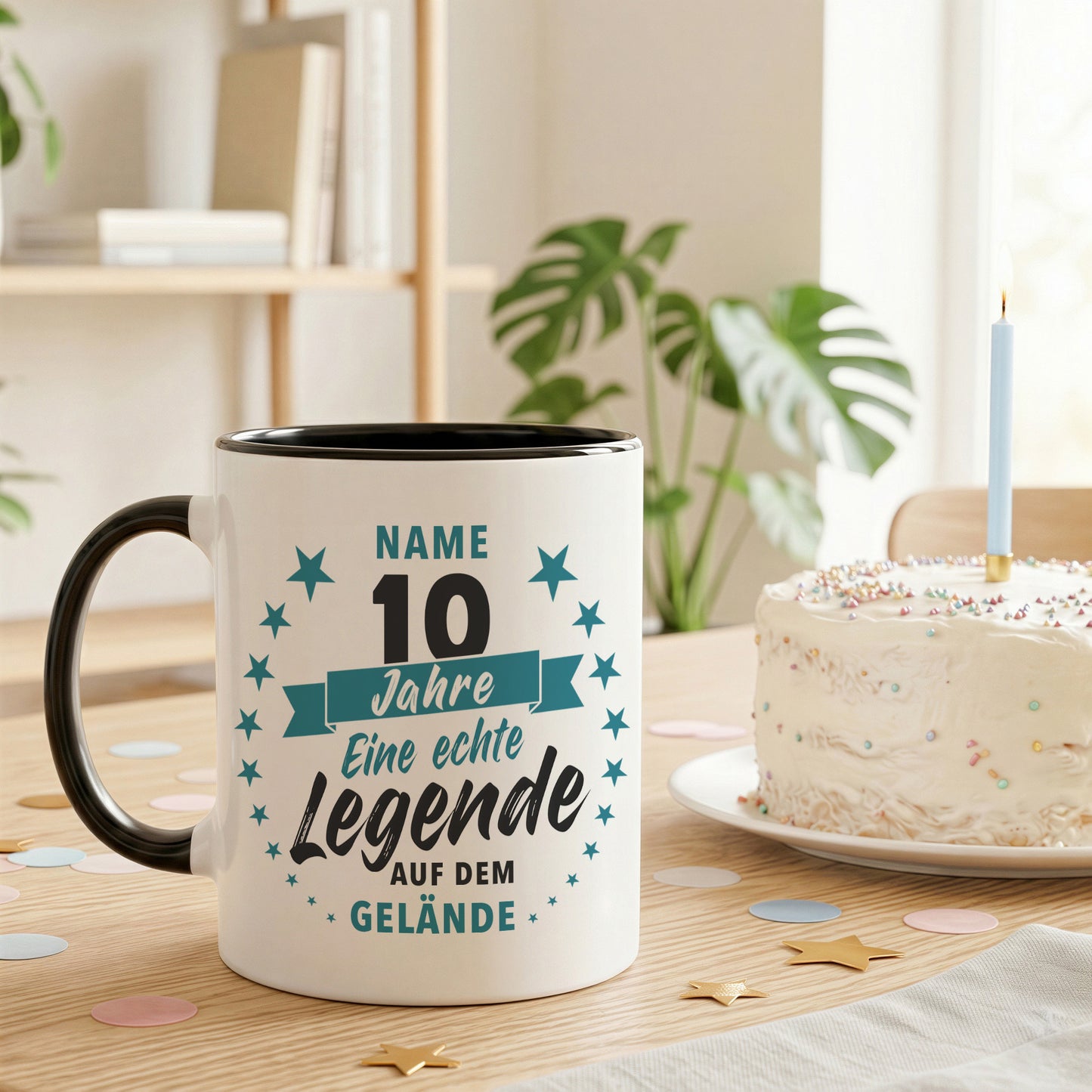 10 Jahre Jubiläum Firma Tasse mit Namen zum Dienstjubiläum Geschenk für 10 jähriges Firmenjubiläum