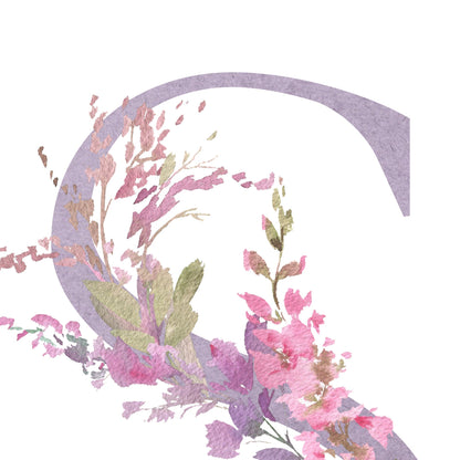 Geburtsposter Mädchen Buchstabe Blumen Kinderzimmer Poster Name Babyzimmer Namensgeschenk Bild Buchstabenposter