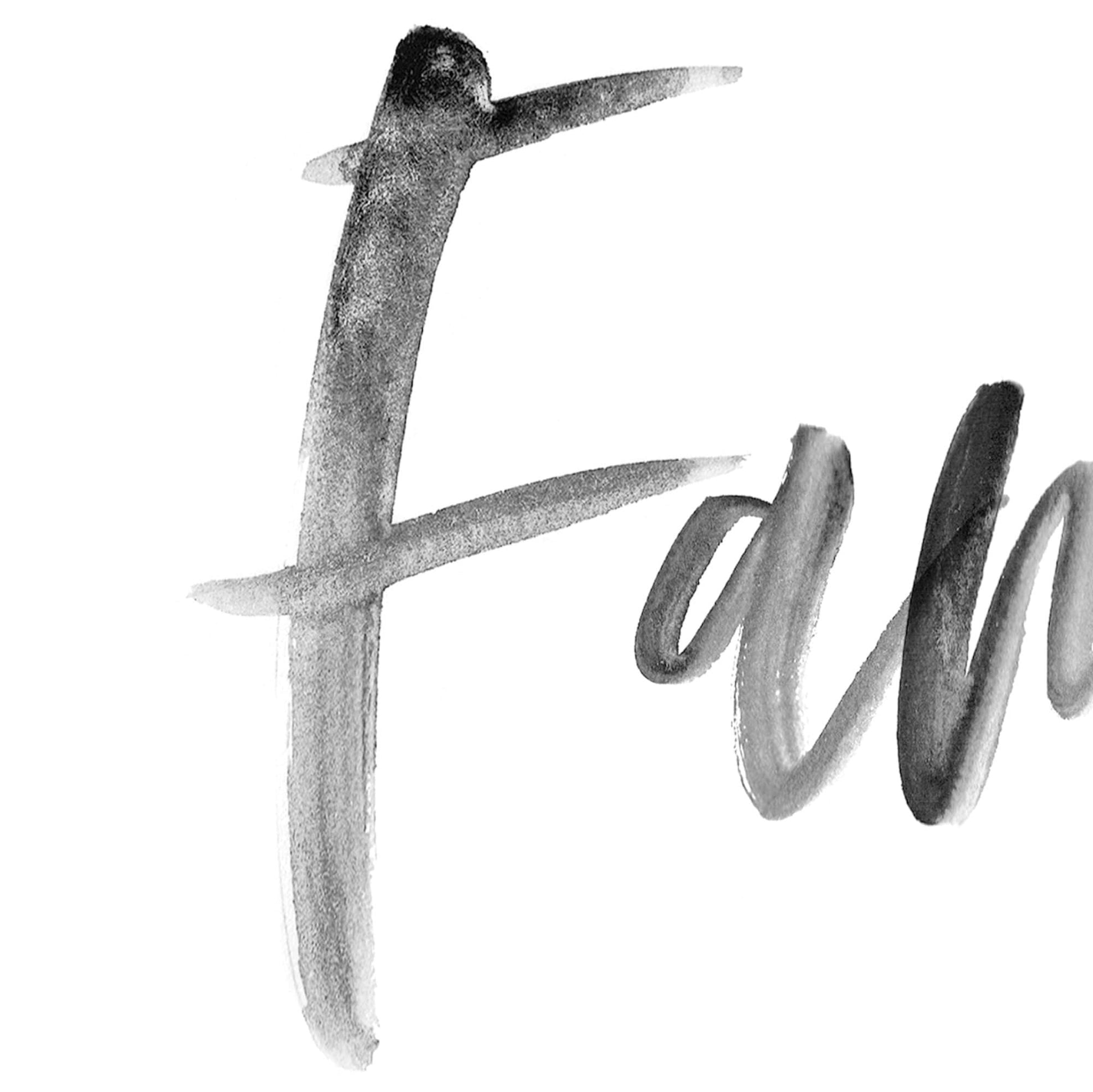 Familienposter Familie Poster Personalisiertes Geschenk Familie | Hochformat Querformat