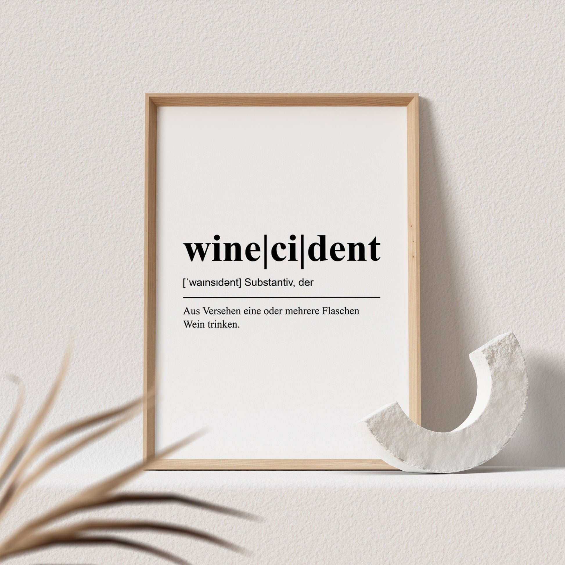 Wein Poster Küche Winecident Lustige Definition Küchenbild Küchenposter